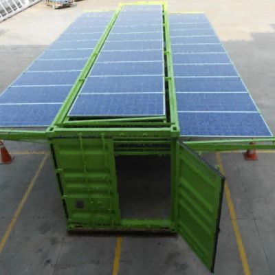 Hệ thống năng lượng mặt trời nối lưới 10kw container ở Singapore